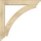 Ekena Millwork Thorton Traditional Rough Sawn Bracket w/ Offset Brace, Douglas Fir, 6"W x 36"D x 36"H BKT0604X36X36THR01RDF - alternate 2